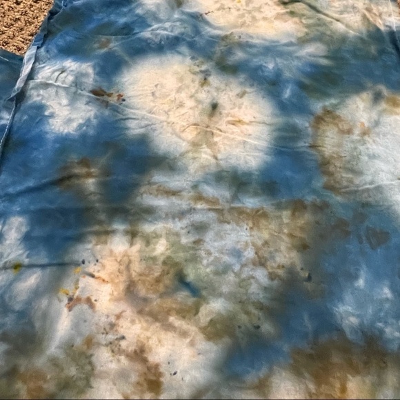 Tie dye flour sack kitchen hand towel hand towel ocean earth blue - 3 available - Picture 3 of 8